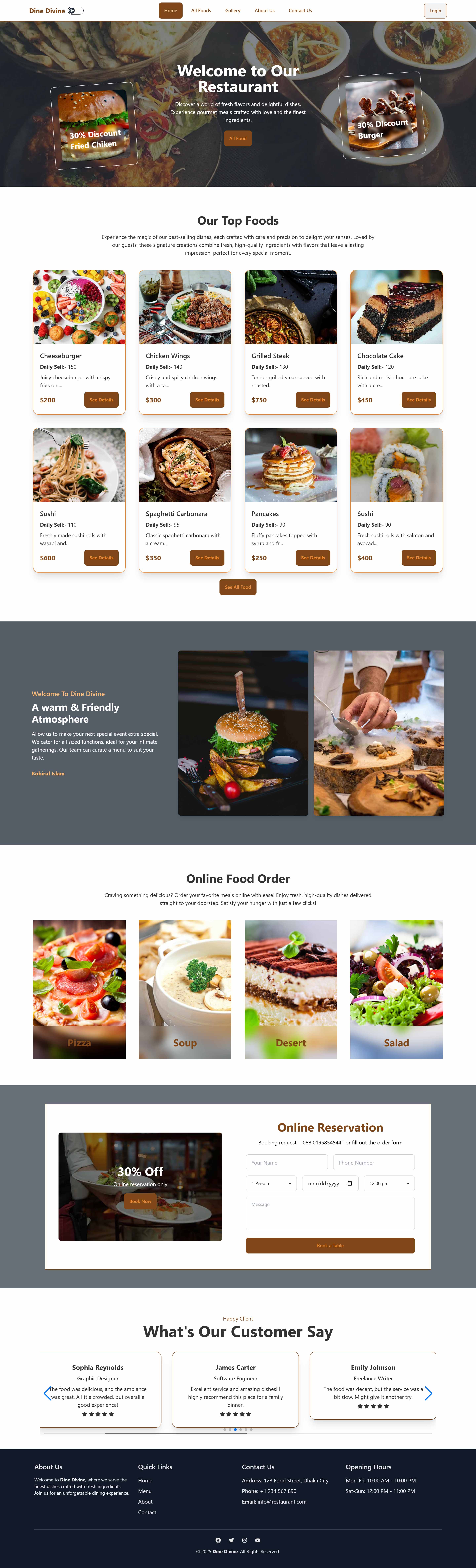 Dine Divine- Restaurant Management System screenshot 1