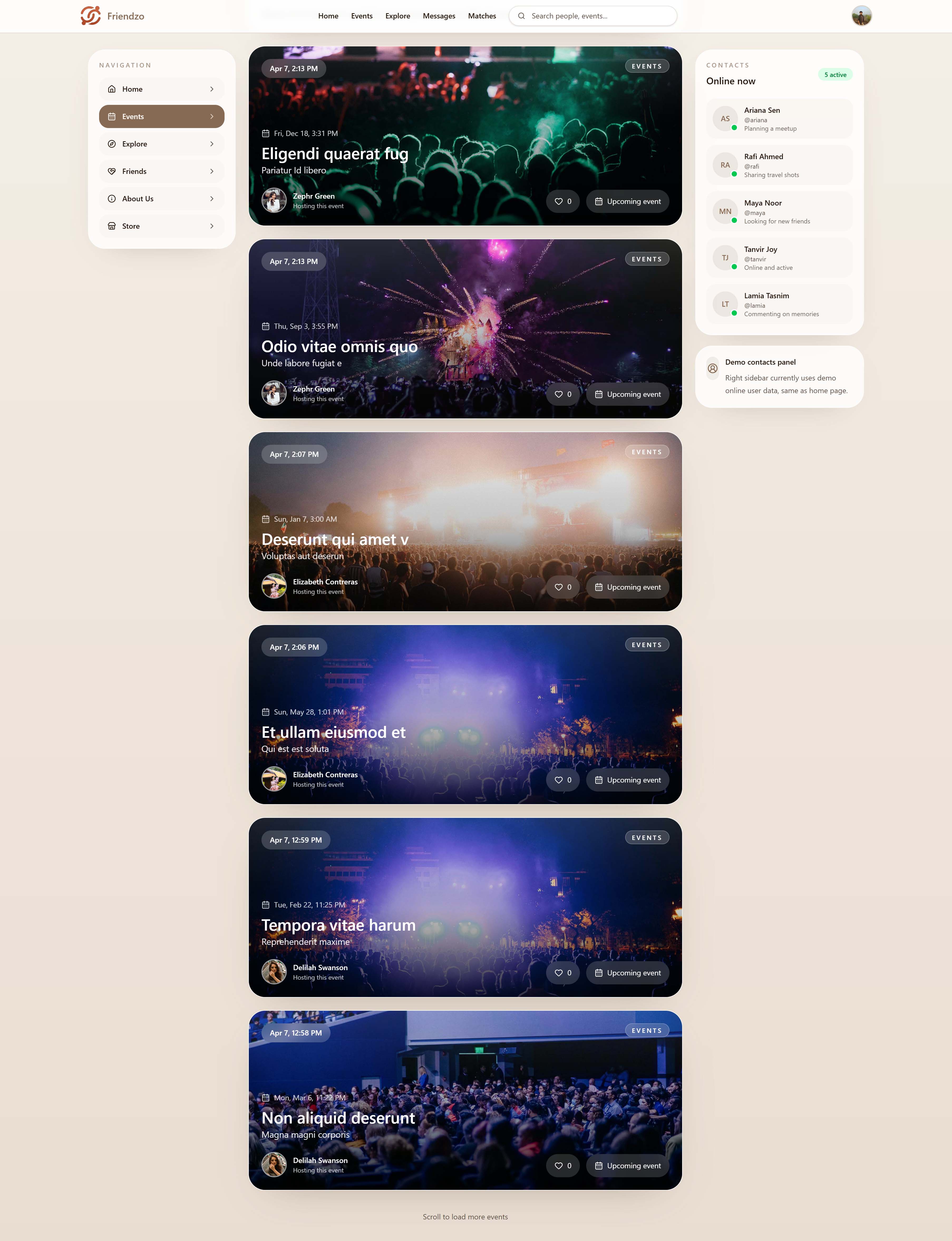 Friendzo - Social Platform screenshot 1